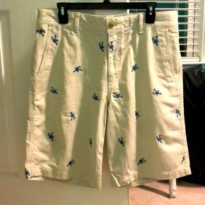 IZOD Men’s Khaki Lobster Shorts 32 waist